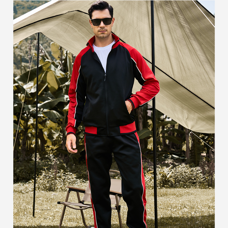 Men's Plus Size Autumn Long-Sleeved Sportswear Set