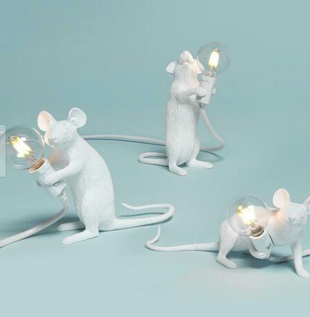 Mini Nordic Mouse Lamp with Industrial Design